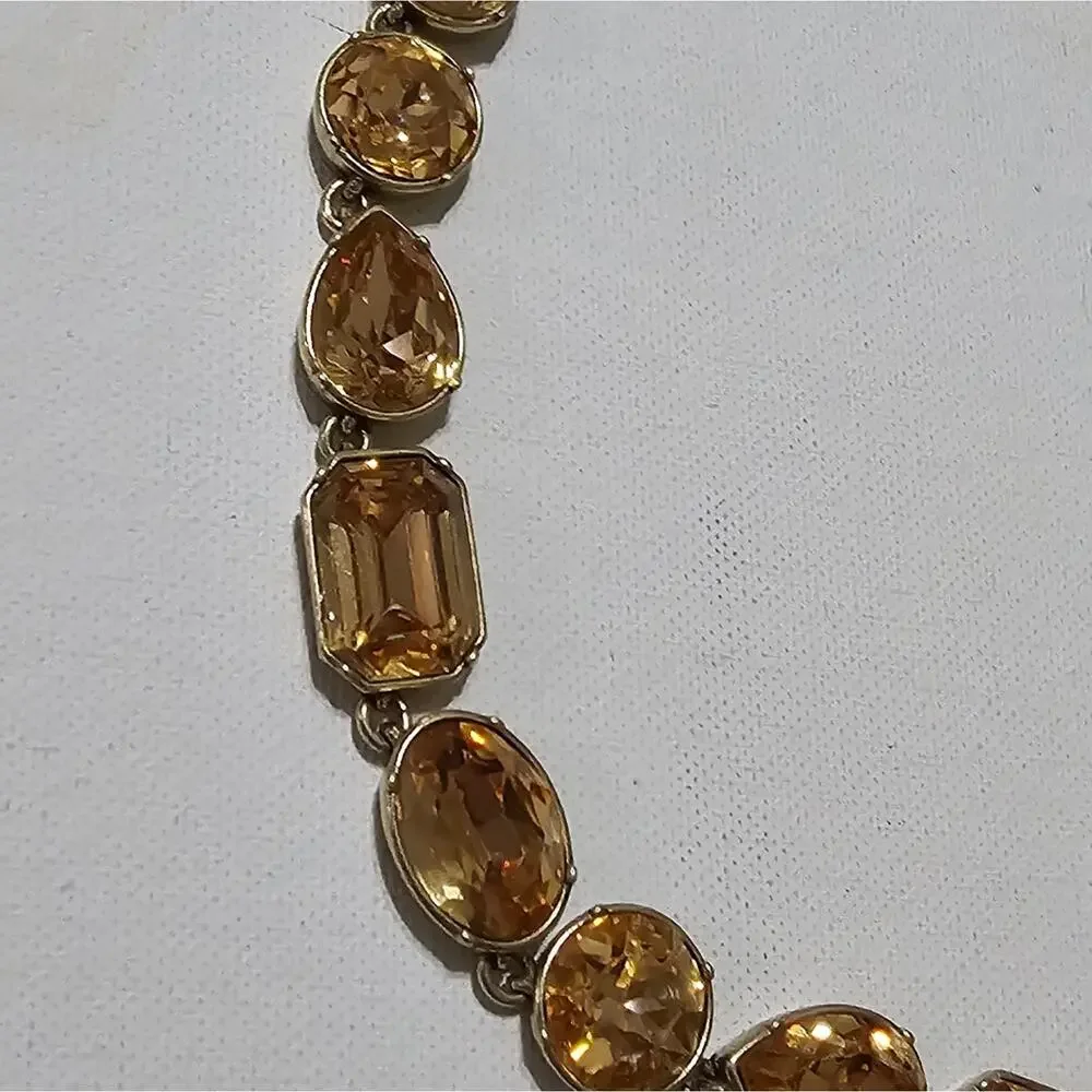 J. Crew‎ Champagne and Antique Gold Brulee Necklace